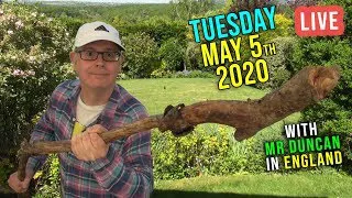 WINDY TUESDAY - 5th May 2020 / Live from England / Listen and Learn English with Mr Duncan