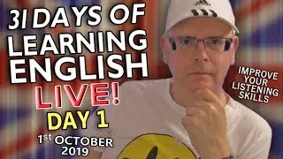 31 Days of Learning English - Day 1 - Hi Everybody! It's time to improve your English - introduction