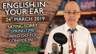 MISTERDUNCAN PRESENTS /  ENGLISH IN YOUR EAR / LIVE ENGLISH STREAM / 24th March 2019