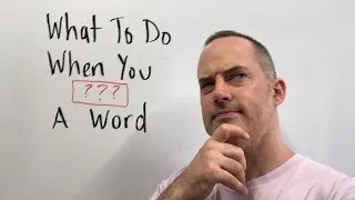 What To Do When You Forget A Word While Speaking English