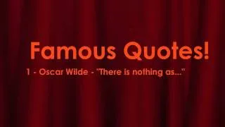 Oscar Wilde Quote - There is nothing as... - English Lesson on Famous Quotes!