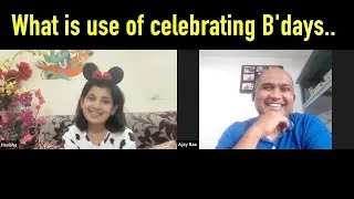 Clapingo English Conversation #10 | What is use of celebrating B'days? | English Speaking Practice