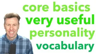 IMPORTANT English WORDS for Speaking about people's personality VOCABULARY