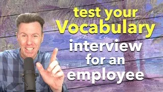 TEST and BUILD your VOCABULARY & English Speaking Practice