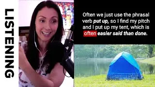 Listening and Reading Practice - British English Podcast (44. Camping, Glamping, and Guy Lines)