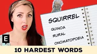 Can YOU Pronounce These Difficult Words in English - 10 Hardest Words to Pronounce