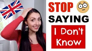 Improve Your English - Stop Saying 
