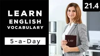 Learn English Vocabulary Daily  #21.4 — British English Podcast