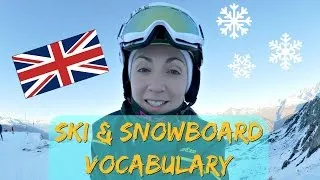 ENGLISH VOCABULARY LESSONS: Ski & Snowboarding Equipment #1