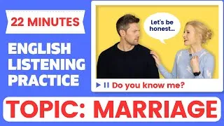 22 Minutes of Intermediate English Listening Practice with Native English Conversation