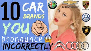 10 car brand names YOU pronounce WRONG! | How to Pronounce Car Brands + (Free PDF and Quiz!)