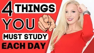 4 things to study EVERY DAY to become fluent in English