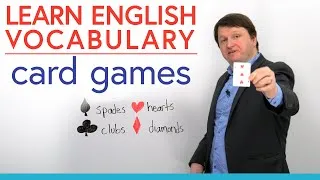 Learn English vocabulary for card games