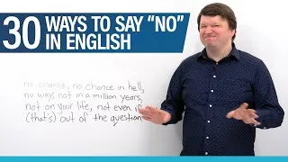 Learn English: 30+ ways to say NO!
