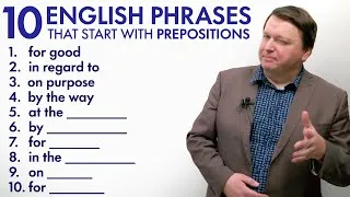 10 Prepositional Phrases you should know | English Vocabulary & Conversation