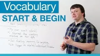How to use START and BEGIN in English - Vocabulary