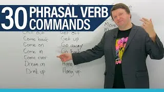 30 English Phrasal Verb Commands