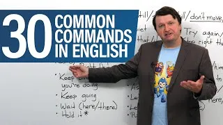 Learn English: 30 Common Commands