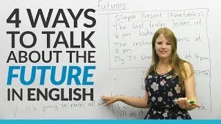 Learn English Tenses: 4 ways to talk about the FUTURE