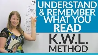 Read, Understand, and Remember! Improve your reading skills with the KWL Method