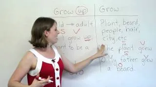 Grammar Mistakes - GROW or GROW UP?
