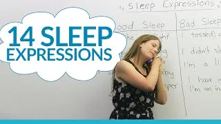 14 English expressions about SLEEP