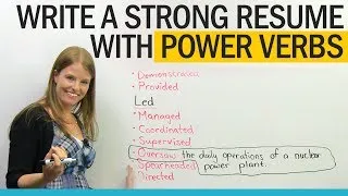 Get a better job: Power Verbs for Resume Writing