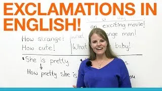 Exclamations in English!!!