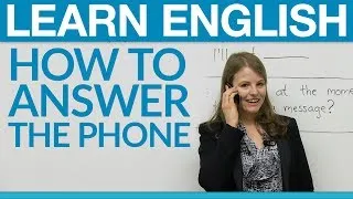 Speaking English - How to answer the phone
