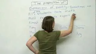 Prepositions in English – OF