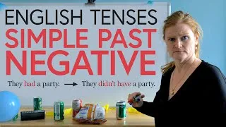Simple Past Negative (English Tenses for Beginners)