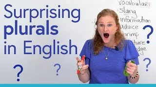 I HATE English! Surprising plurals and singulars 😕