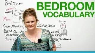 English Vocabulary - In the bedroom...