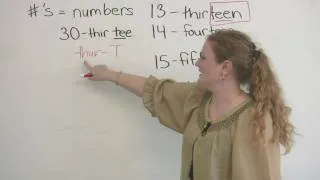 English Pronunciation: How to pronounce numbers