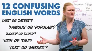 ENGLISH FOR BEGINNERS: 12 Confusing Words