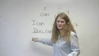 English Pronunciation - CAN & CAN'T