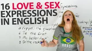 ♥ ♥ ♥ 16 Common English LOVE Expressions ♥ ♥ ♥