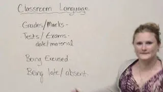 Speaking English - Classroom vocabulary and expressions