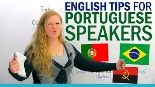 My English tips for Portuguese speakers