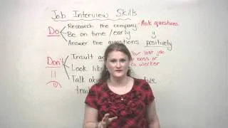 Job Interview Skills - DOs and DON'Ts