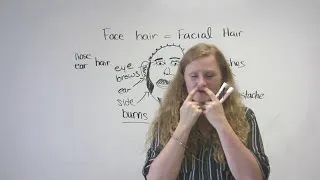 English Vocabulary: The face & hair