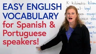 EASY ENGLISH VOCABULARY for Spanish & Portuguese Speakers