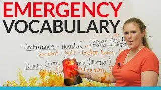 EMERGENCY Vocabulary in English