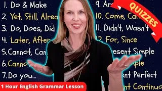 1 HOUR ENGLISH LESSON - BASIC ENGLISH GRAMMAR - Become A Fluent English Speaker