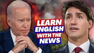 Joe Biden Helps Justin Trudeau 🇺🇸🇨🇦 Learn English with the News