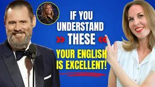 Your English Is EXCELLENT If You Can Understand These! (Learn Fast English with Jim Carrey)