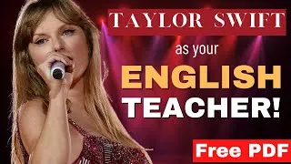 ENGLISH VOCABULARY | Taylor Swift as you ENGLISH TEACHER! (FREE PDF)