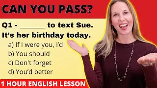 1 HOUR ENGLISH LESSON - TEST Your English Vocabulary | Advanced Grammar TESTS