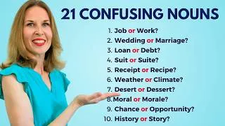 21 Confusing English Nouns  | English Vocabulary