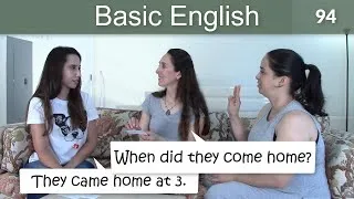 Lesson 94 👩‍🏫Basic English with Jennifer🎓Irregular Verbs in the Simple Past